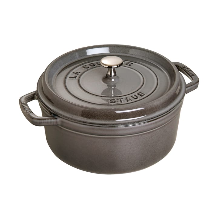 Staub La Cocotte ronde pan gietijzer 1,7 L. - Grafietgrijs - STAUB