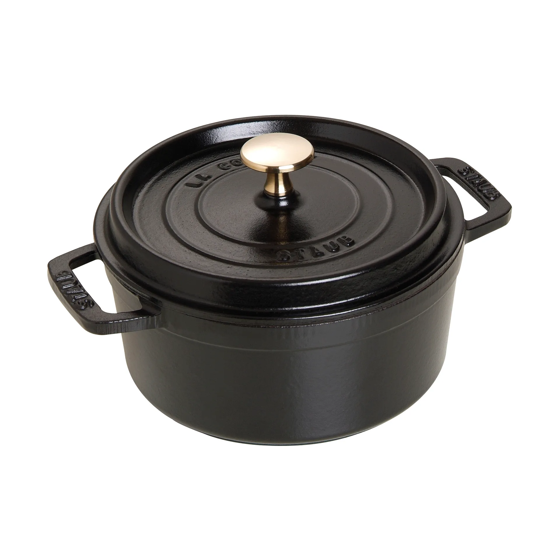 Staub La Cocotte ronde pan gietijzer 1,7 L., Zwart STAUB