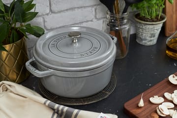 Staub La Cocotte ronde pan gietijzer 2,2 L - Grafietgrijs - STAUB