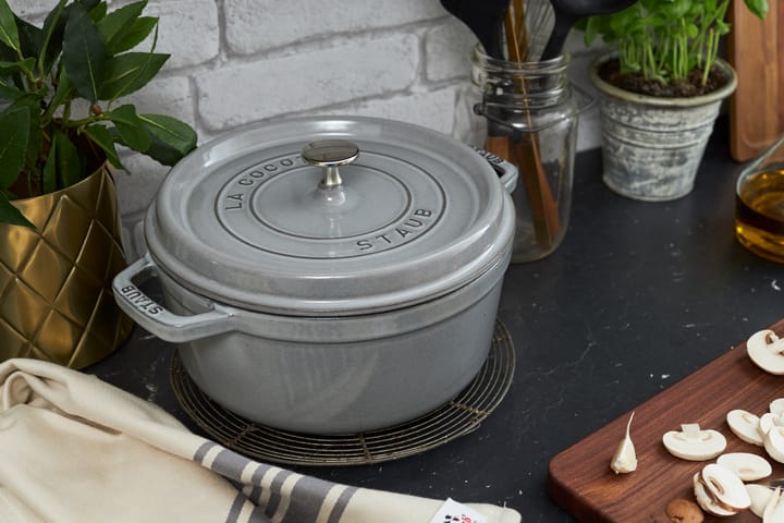 Staub La Cocotte ronde pan gietijzer 2,2 L, Grafietgrijs STAUB