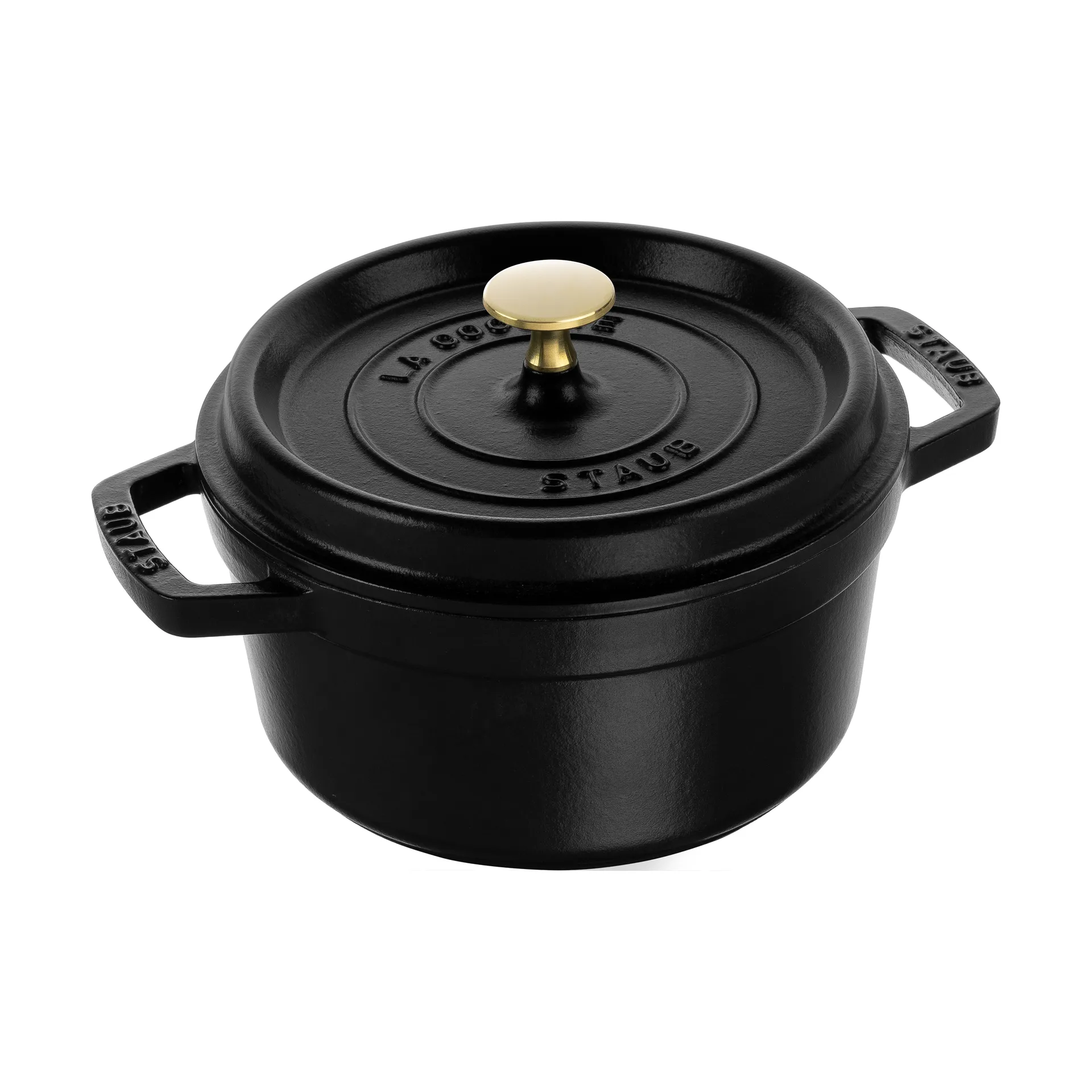 Staub La Cocotte ronde pan gietijzer 2,2 L, Zwart STAUB