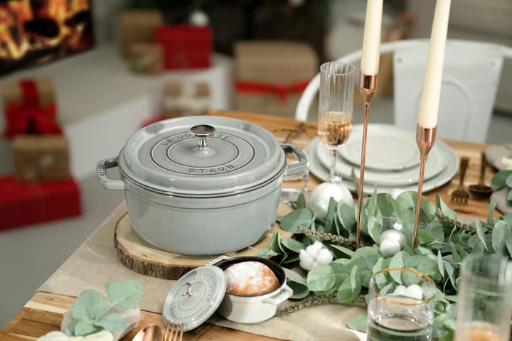 Staub La Cocotte ronde pan gietijzer 2,6 L, Grafietgrijs STAUB