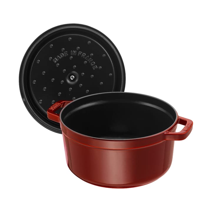 Staub La Cocotte ronde pan gietijzer 2,6 L, Granaatrood STAUB