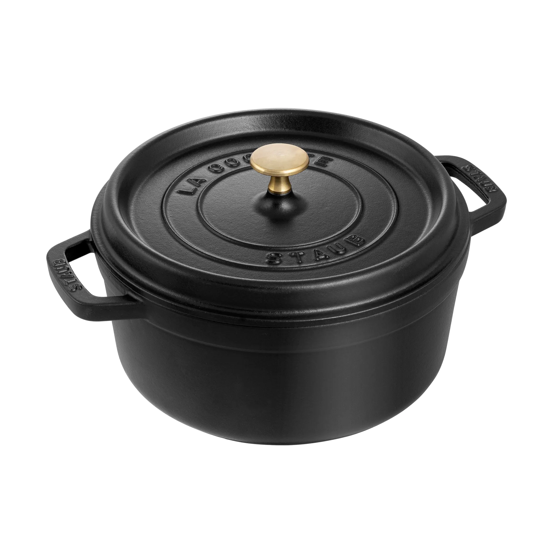 Staub La Cocotte ronde pan gietijzer 2,6 L, Zwart STAUB