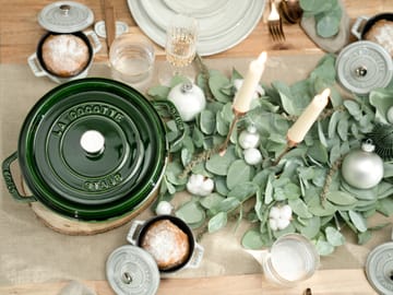 Staub La Cocotte ronde pan gietijzer 3,8 L - Basilicumgroen - STAUB