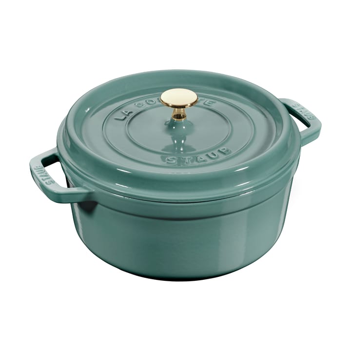 Staub La Cocotte ronde pan gietijzer 3,8 L - Eucalyptus hout - STAUB