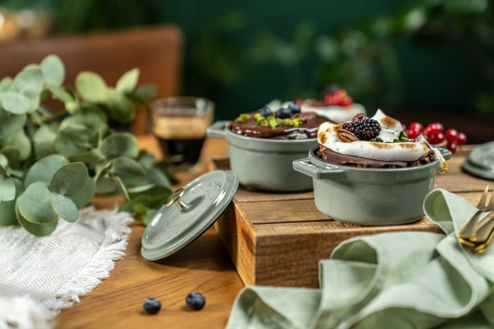 Staub La Cocotte ronde pan gietijzer 3,8 L, Eucalyptus hout STAUB
