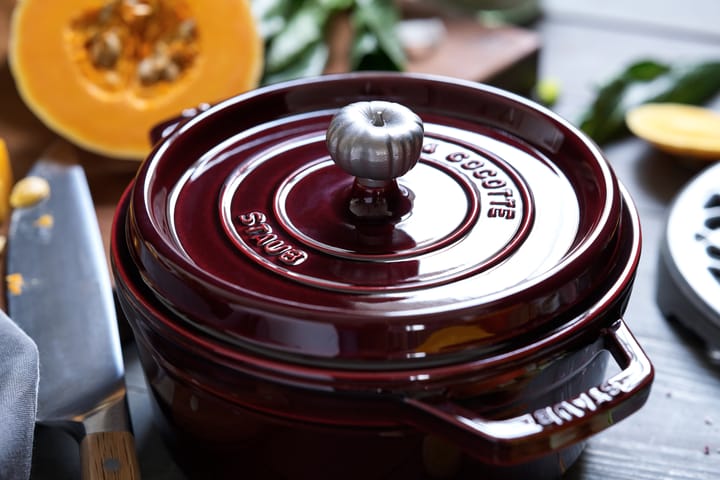 Staub La Cocotte ronde pan gietijzer 3,8 L, Granaatrood STAUB