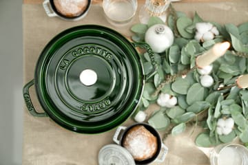 Staub La Cocotte ronde pan gietijzer 5,2 L - Basilicumgroen - STAUB
