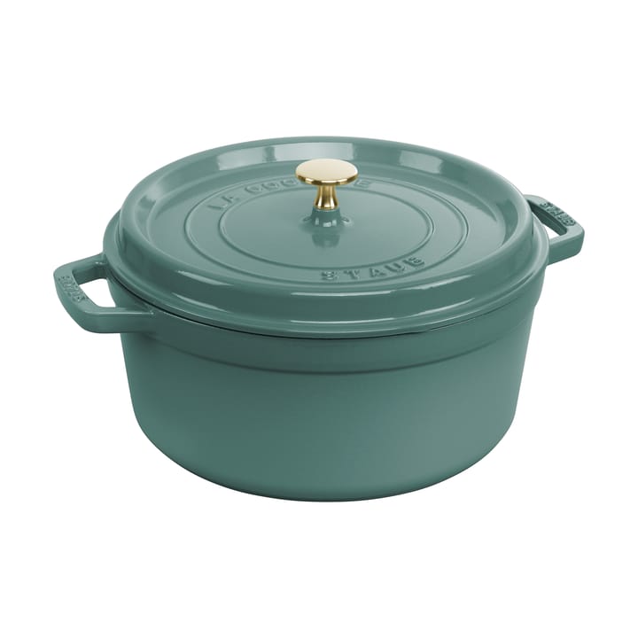 Staub La Cocotte ronde pan gietijzer 5,2 L - Eucalyptus hout - STAUB