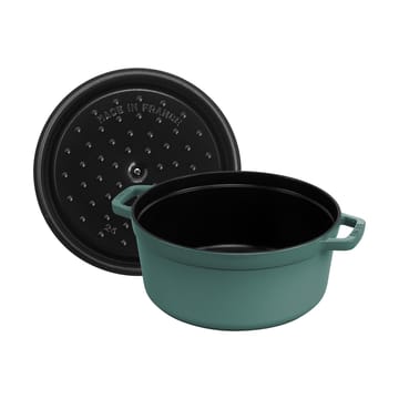 Staub La Cocotte ronde pan gietijzer 5,2 L - Eucalyptus hout - STAUB