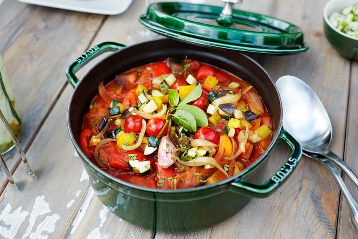 Staub La Cocotte ronde pan gietijzer 6,7 L, Basilicumgroen STAUB