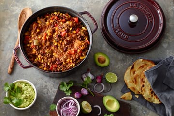 Staub La Cocotte ronde pan gietijzer 6,7 L - Granaatrood - STAUB