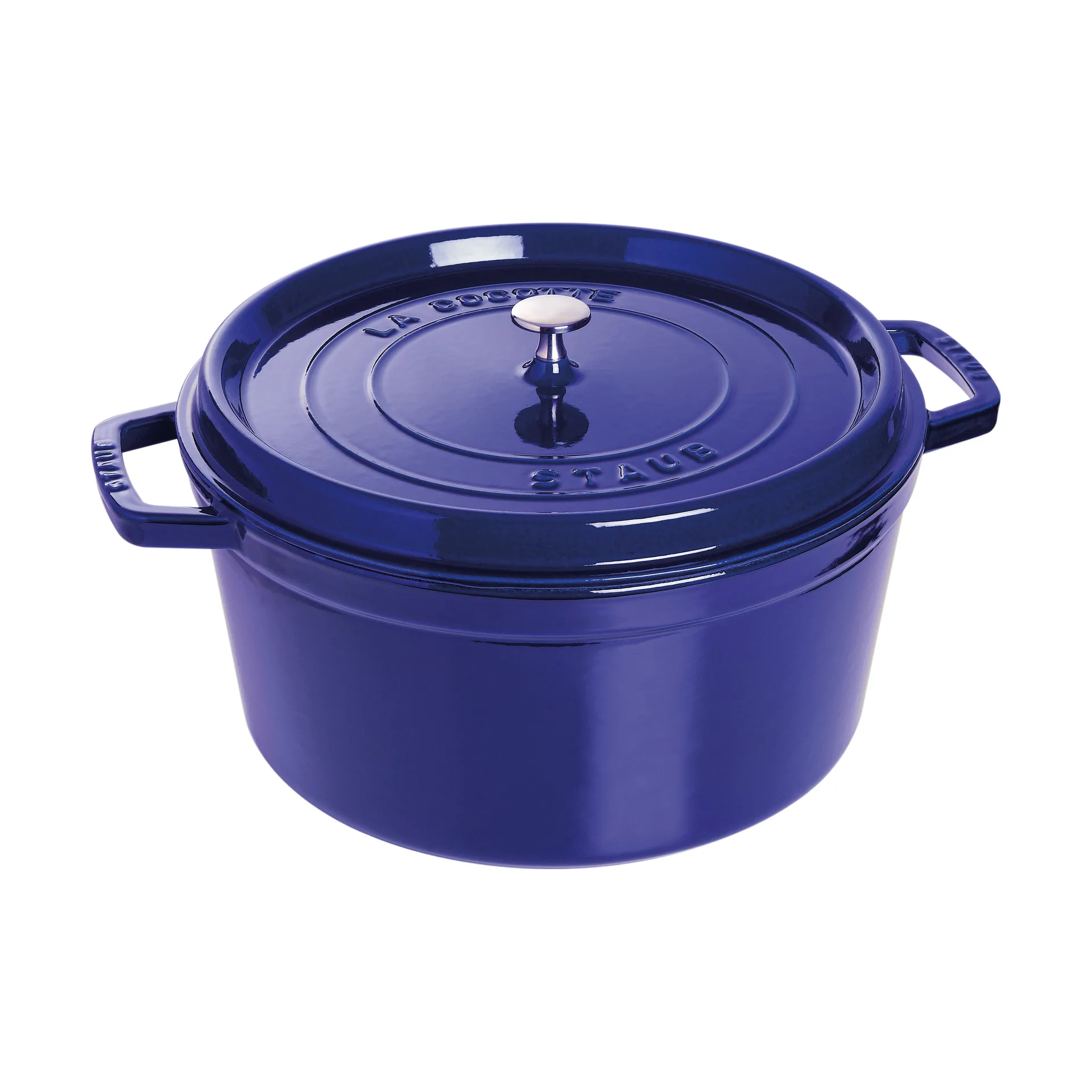 Staub La Cocotte ronde pan gietijzer 8,4 L, Donkerblauw STAUB