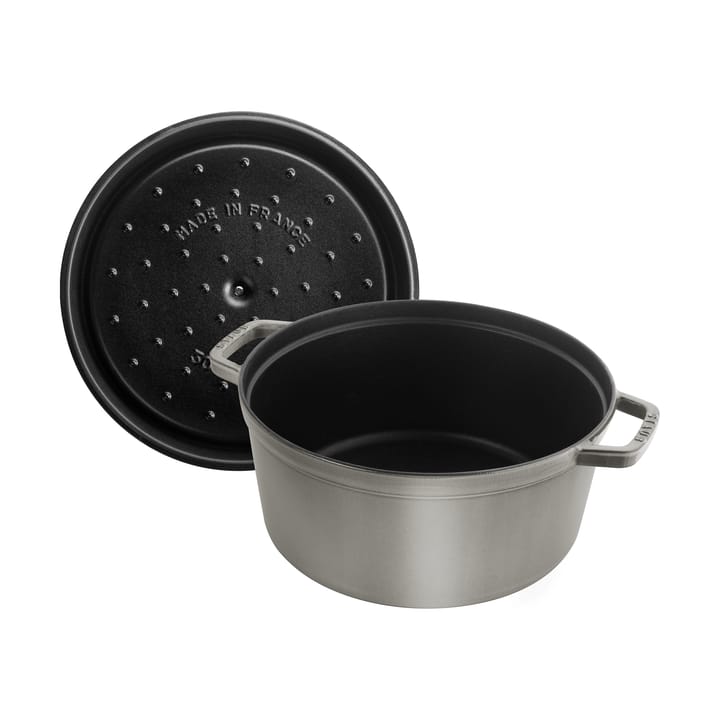 Staub La Cocotte ronde pan gietijzer 8,4 L, Grafietgrijs STAUB