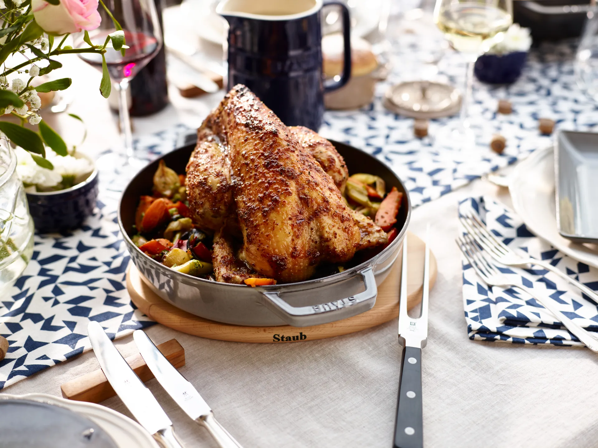 Staub magnetische onderzetter ovaal beukenhout, 29 cm STAUB