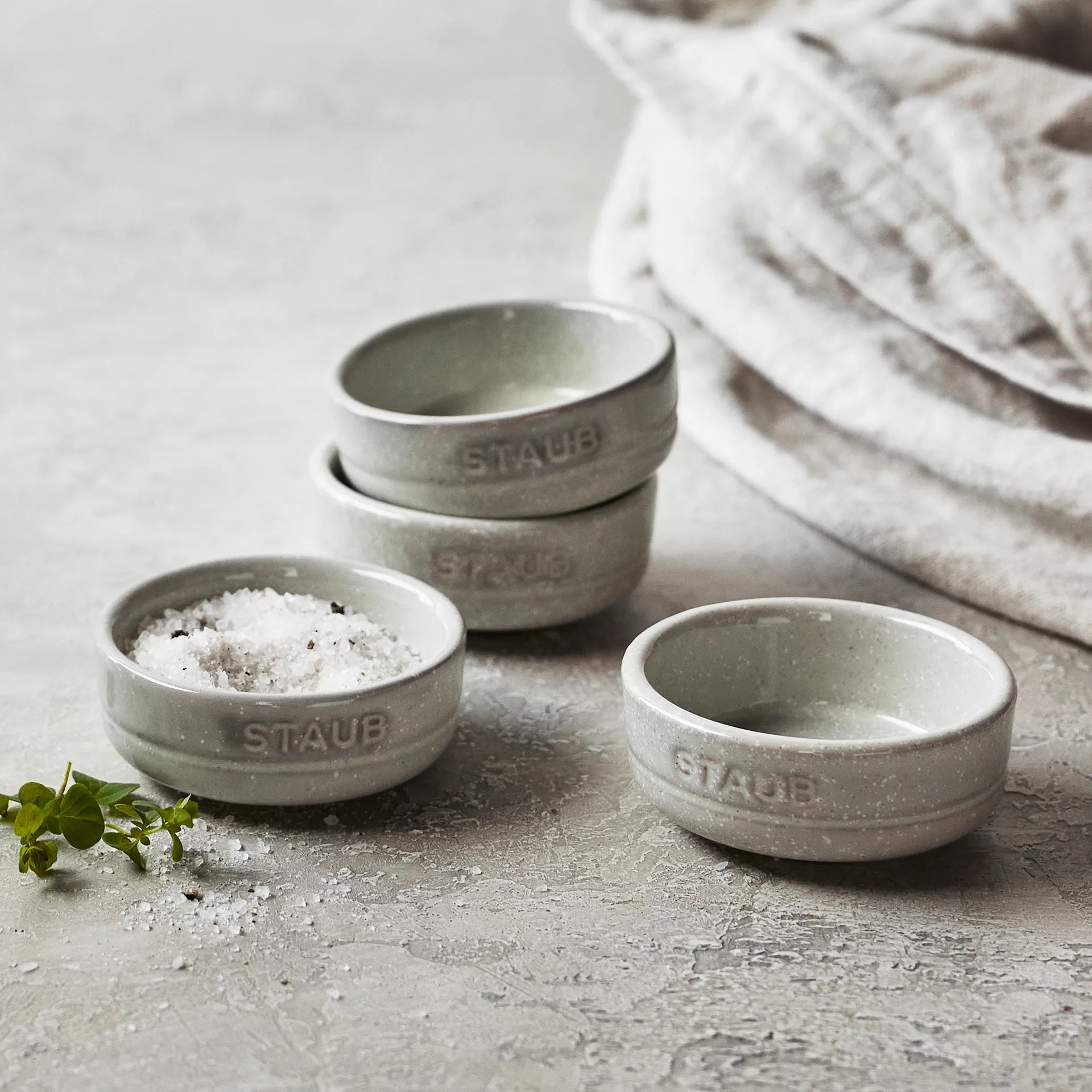 Staub New White Truffle mini kom 4-pack, Ø5 cm STAUB