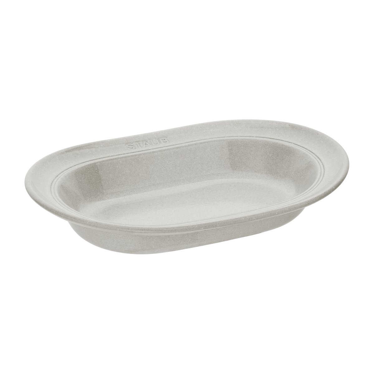 Staub New White Truffle schotel ovaal 25 cm | Scandinavisch Interieur | Serveerschalen & -schotels | Wit
