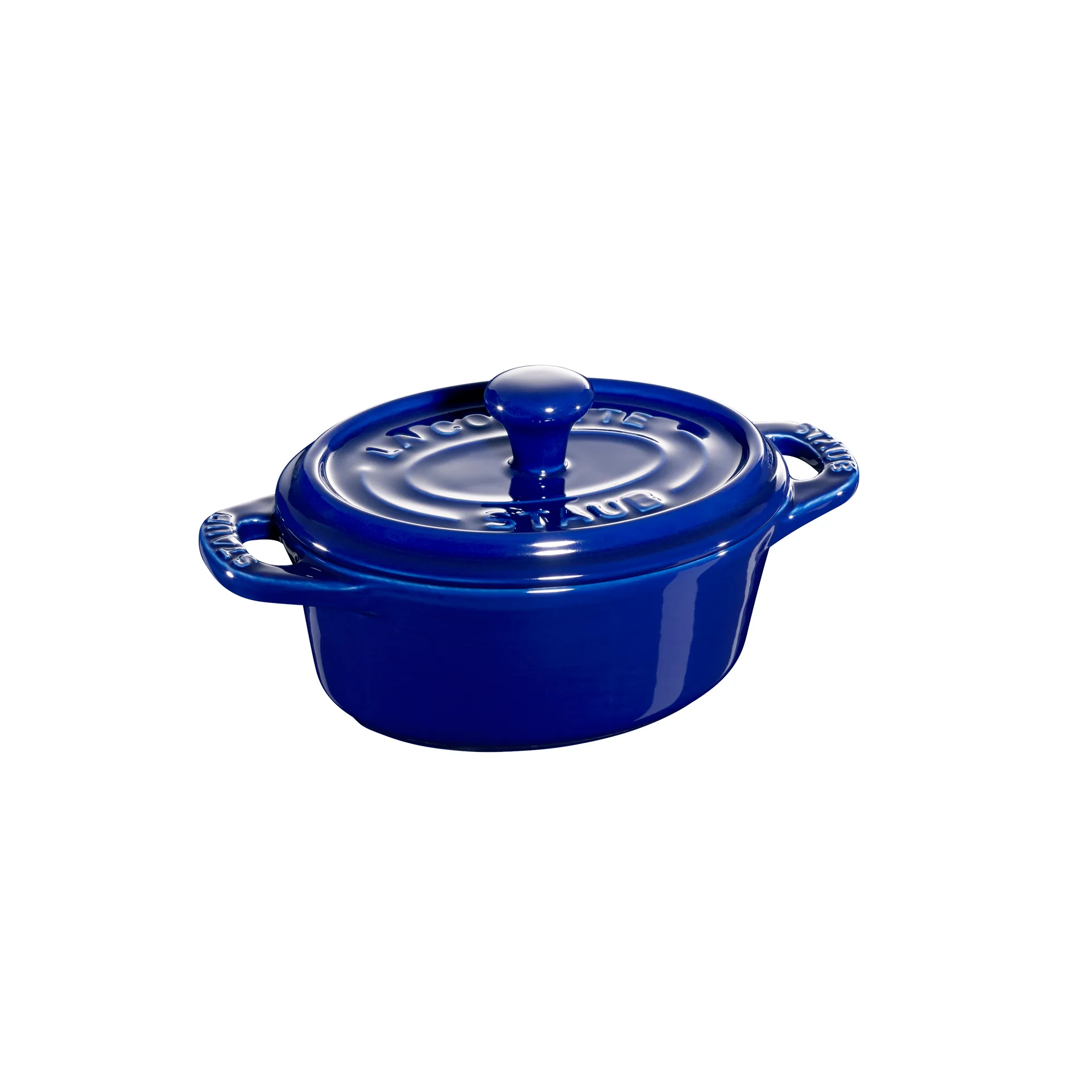 Staub ovaal mini pannetje 0,2 l, blauw STAUB