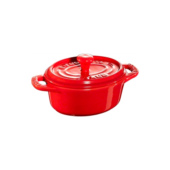 Staub ovaal mini pannetje 0,2 l - rood - STAUB