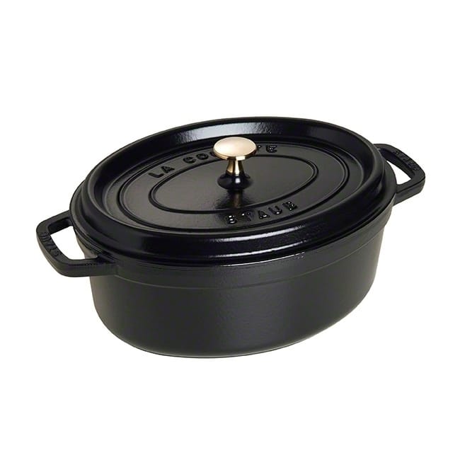 Staub ovale braadpan van gietijzer 4,2 l - zwart - STAUB