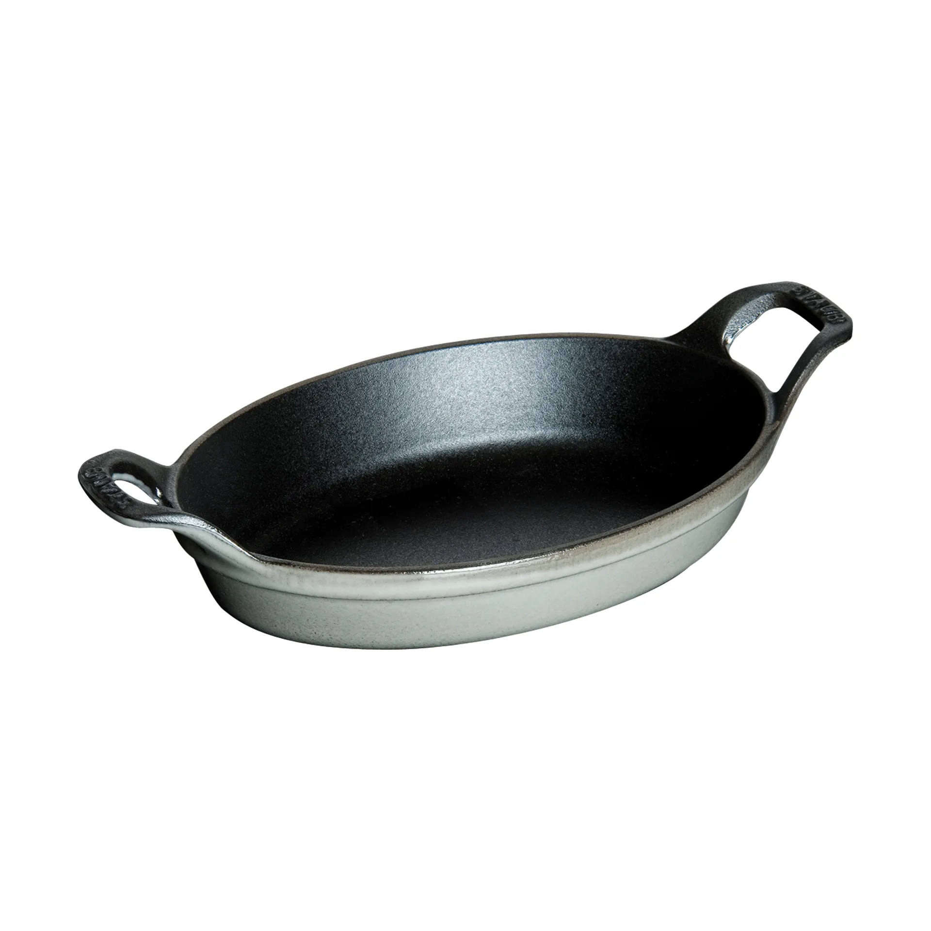 Staub ovale ovenschaal gietijzer 15 cm, Grafietgrijs STAUB