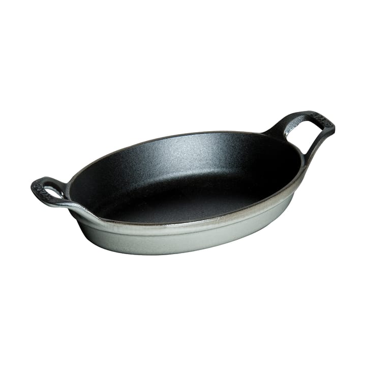 Staub ovale ovenschaal gietijzer 15 cm - Grafietgrijs - STAUB