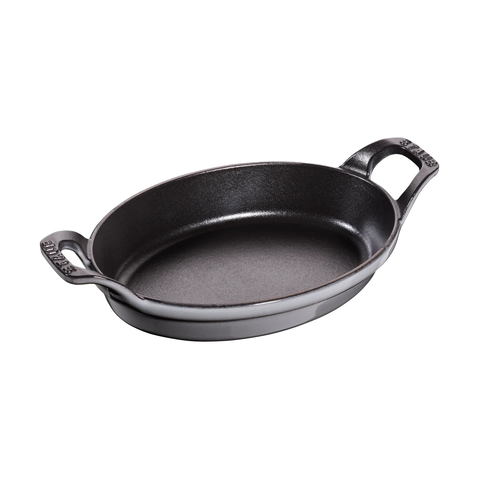 Staub ovale ovenschaal gietijzer 21 cm, Grafietgrijs STAUB