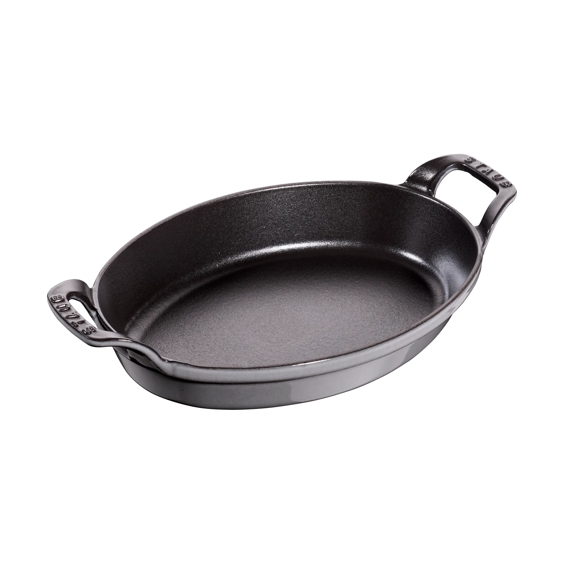 Staub ovale ovenschaal gietijzer 24 cm, Grafietgrijs STAUB