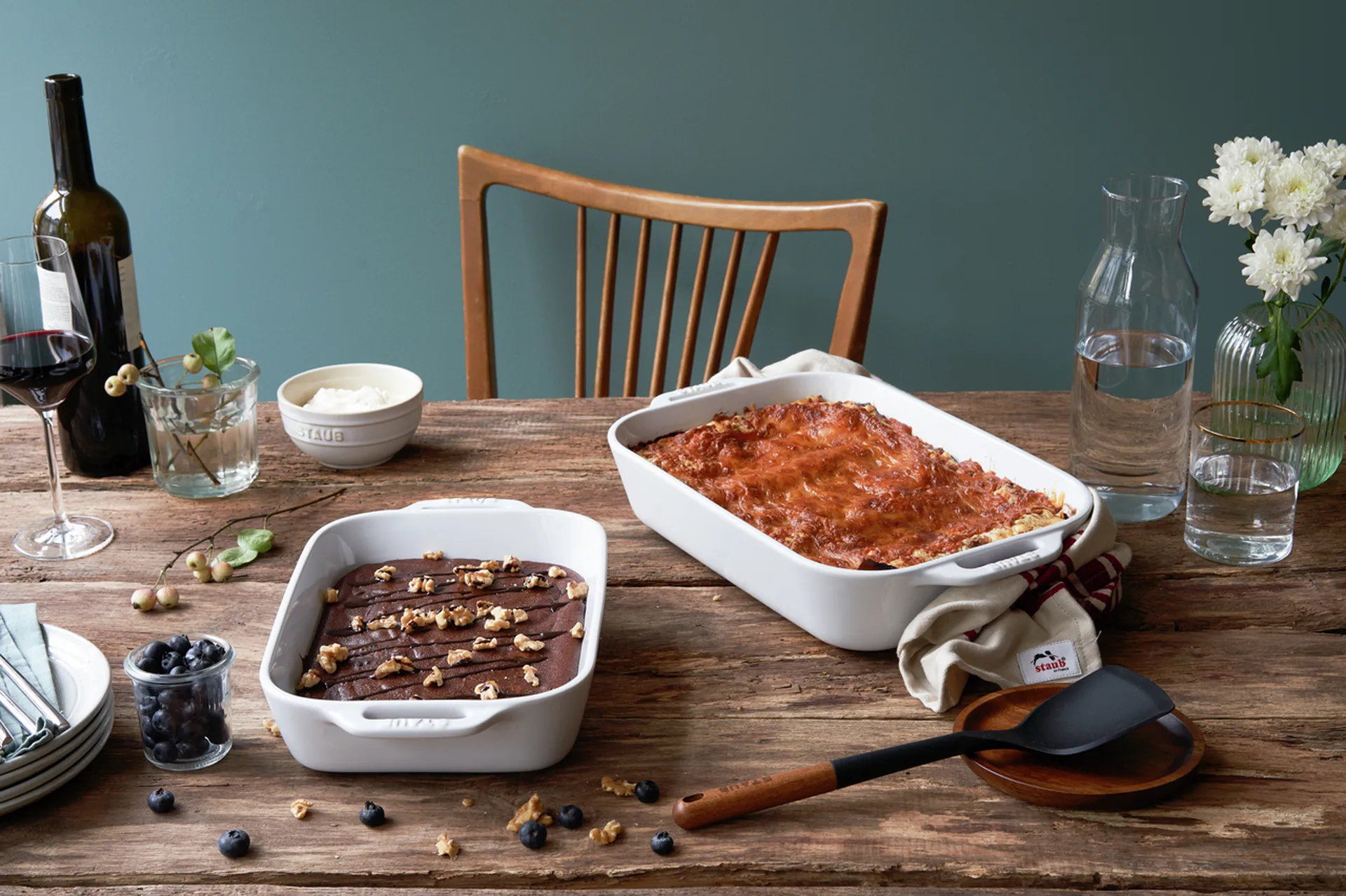 Staub ovenschaal 2-delig, Wit STAUB