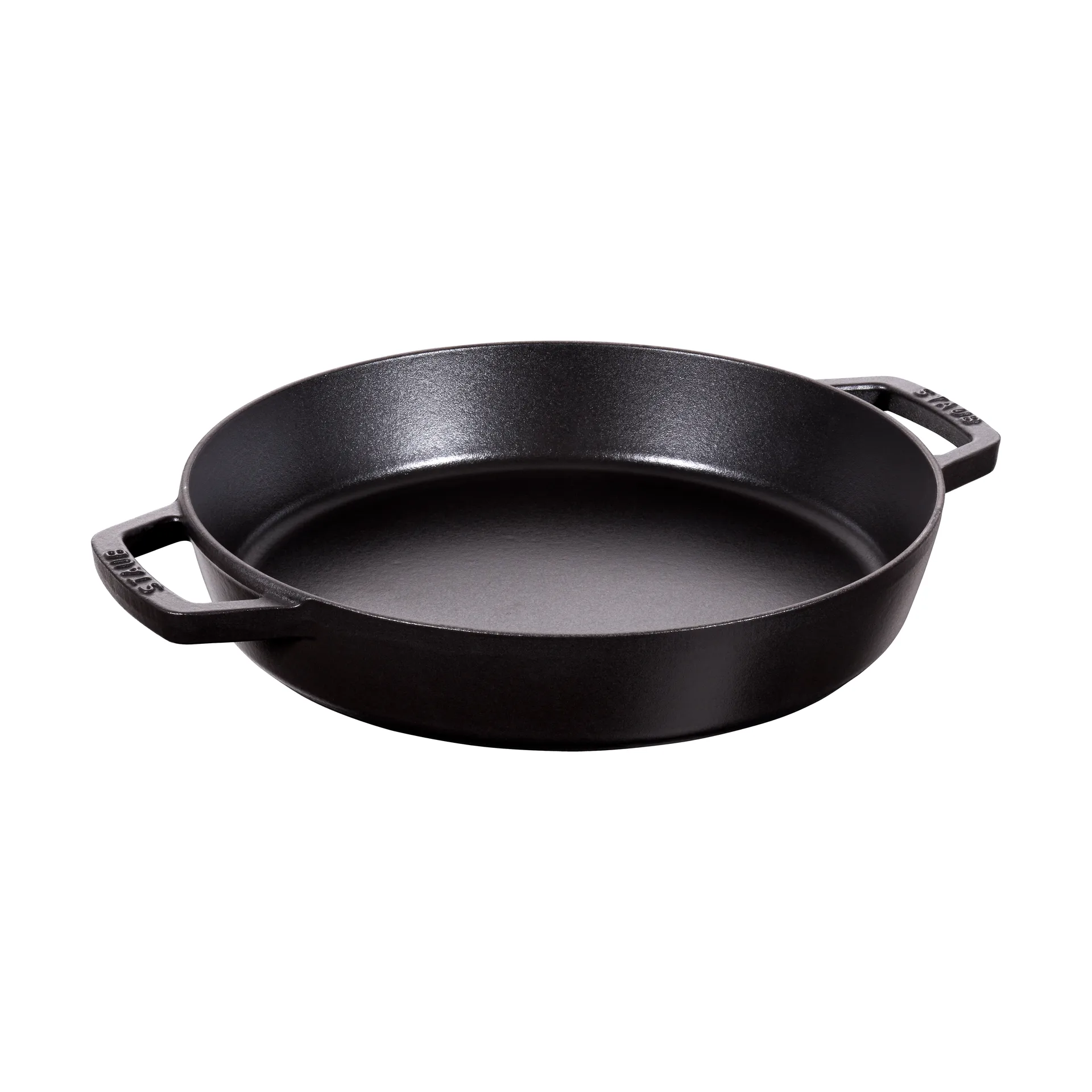 Staub paellapan gietijzer 2 handgrepen Ø34 cm, Zwart STAUB