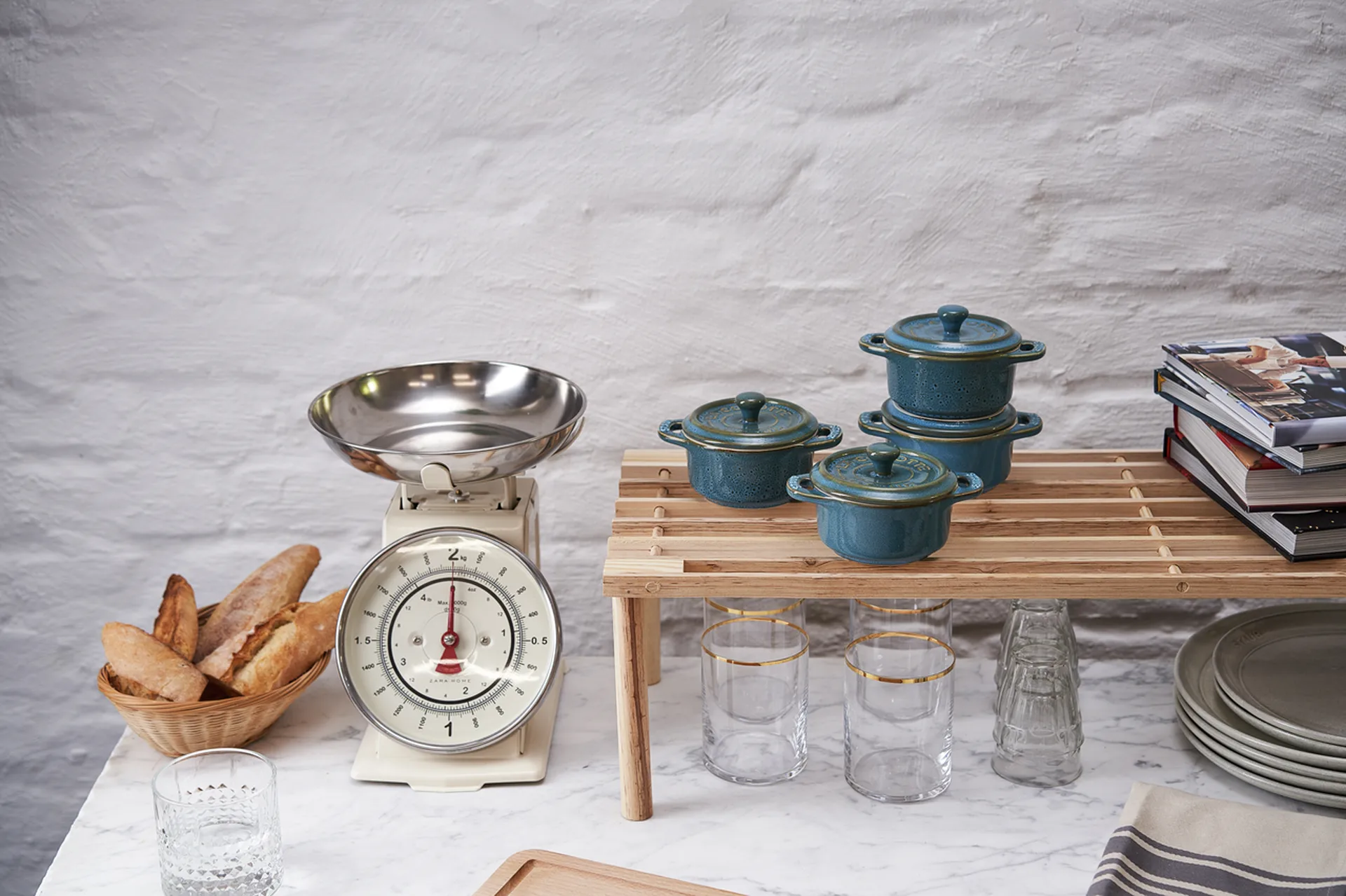 Staub pannenset mini Ø10 cm 4-pack, Antiek turquoise STAUB