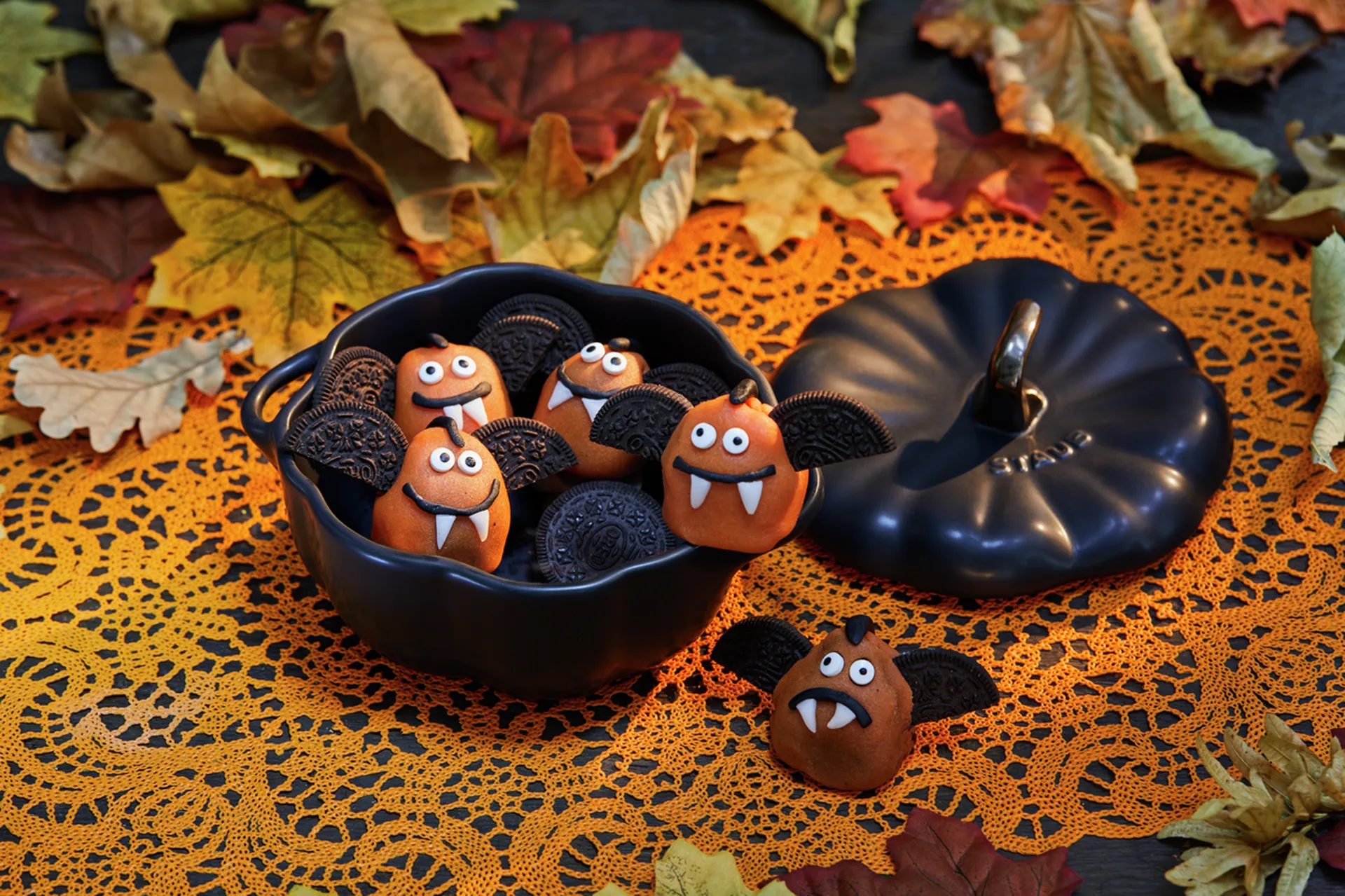 Staub pompoenbraadpan van aardewerk zwart, 0,47 L STAUB