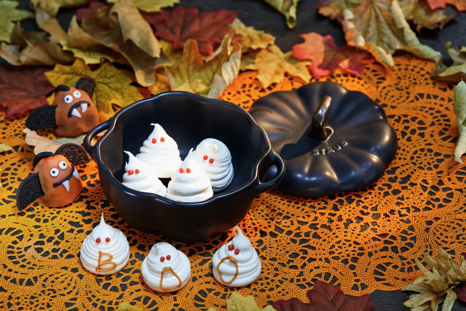 Staub pompoenbraadpan van aardewerk zwart, 0,47 L STAUB