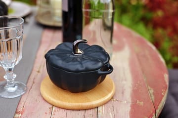 Staub pompoenbraadpan van aardewerk zwart - 0,7 l - STAUB