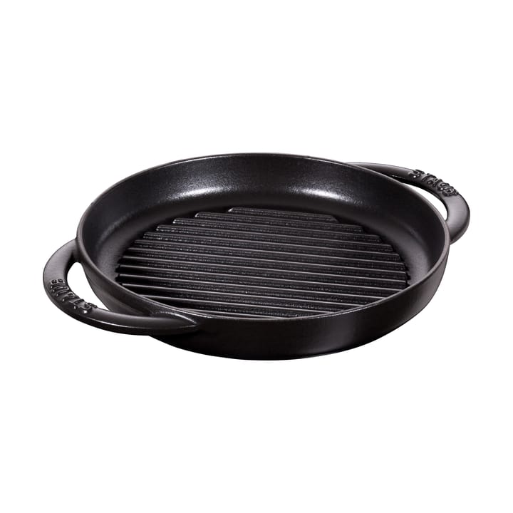 Staub Pure grillpan gietijzer rond zwart - Ø22 cm - STAUB