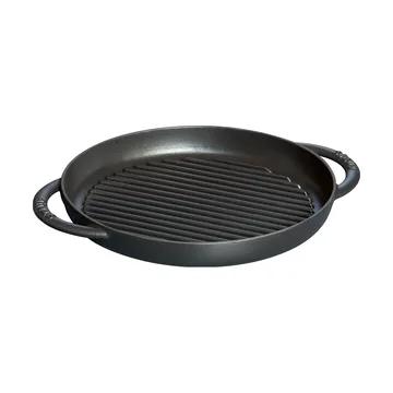 Staub Pure grillpan gietijzer rond zwart - Ø26 cm - STAUB