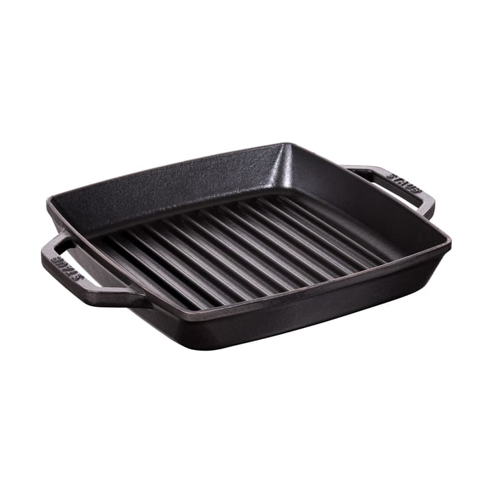 Staub Pure grillpan gietijzer vierkant zwart - 23 cm - STAUB
