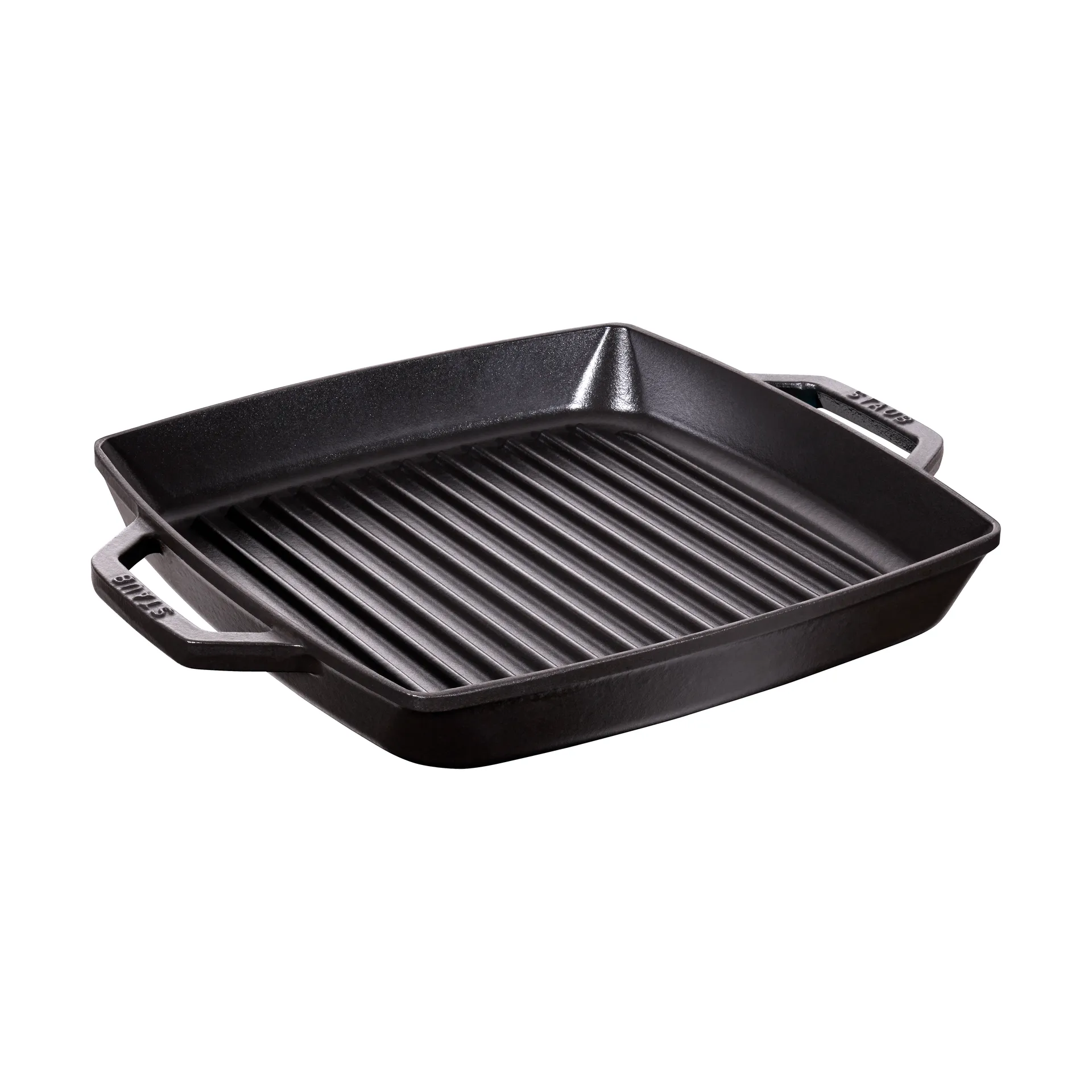 Staub Pure grillpan gietijzer vierkant zwart, 28 cm STAUB