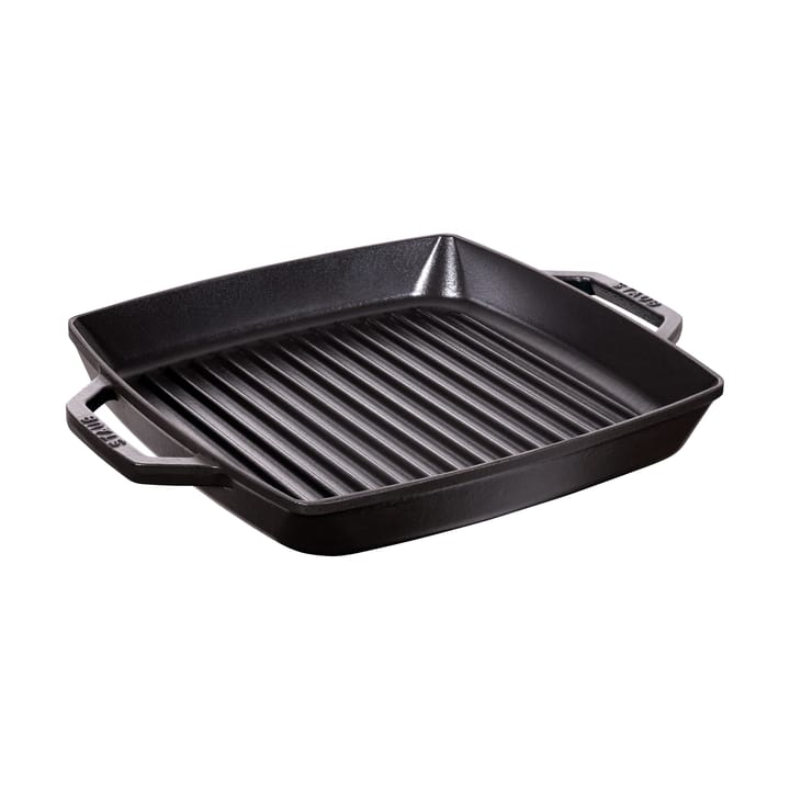 Staub Pure grillpan gietijzer vierkant zwart - 28 cm - STAUB