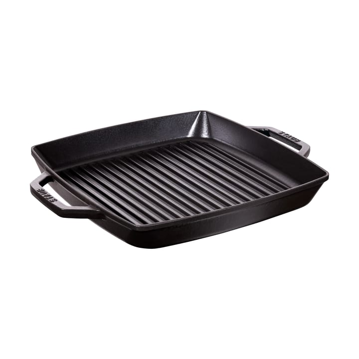 Staub Pure grillpan gietijzer vierkant zwart - 33 cm - STAUB