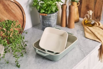 Staub rechthoekige gietijzer ovenschalenset 2-delig - Eucalyptus hout - STAUB
