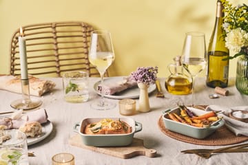 Staub rechthoekige gietijzer ovenschalenset 2-delig - Eucalyptus hout - STAUB
