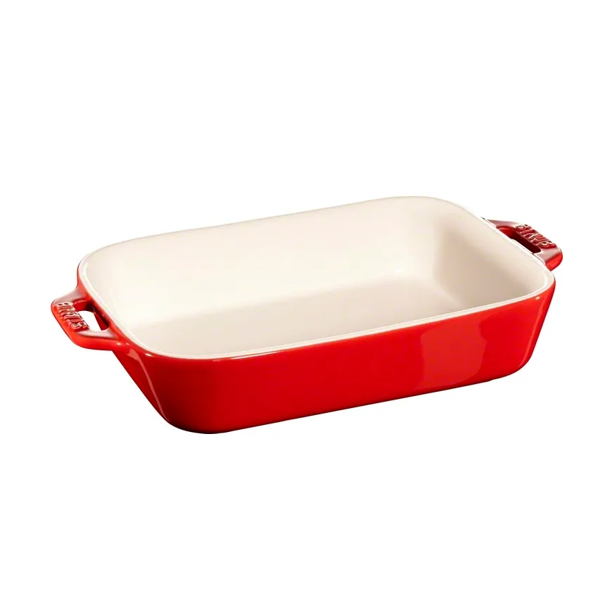 Staub rechthoekige ovenschaal 20 x 16 cm, rood STAUB