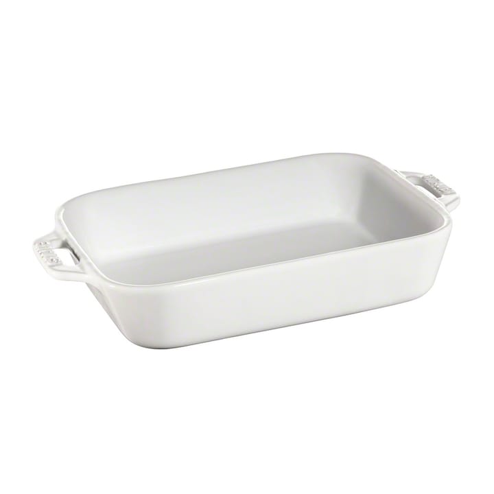 Staub rechthoekige ovenschaal 20 x 16 cm - wit - STAUB