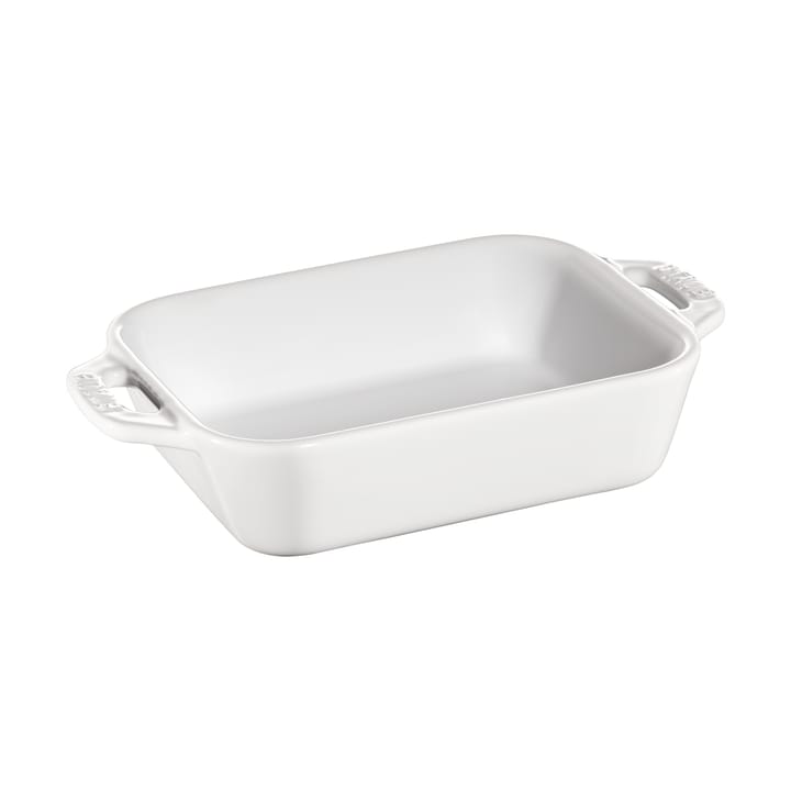 Staub rechthoekige ovenschaal 25x40 cm - Wit - STAUB