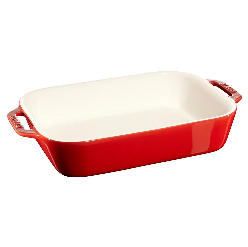 Staub rechthoekige ovenschaal 27 x 20 cm, rood STAUB