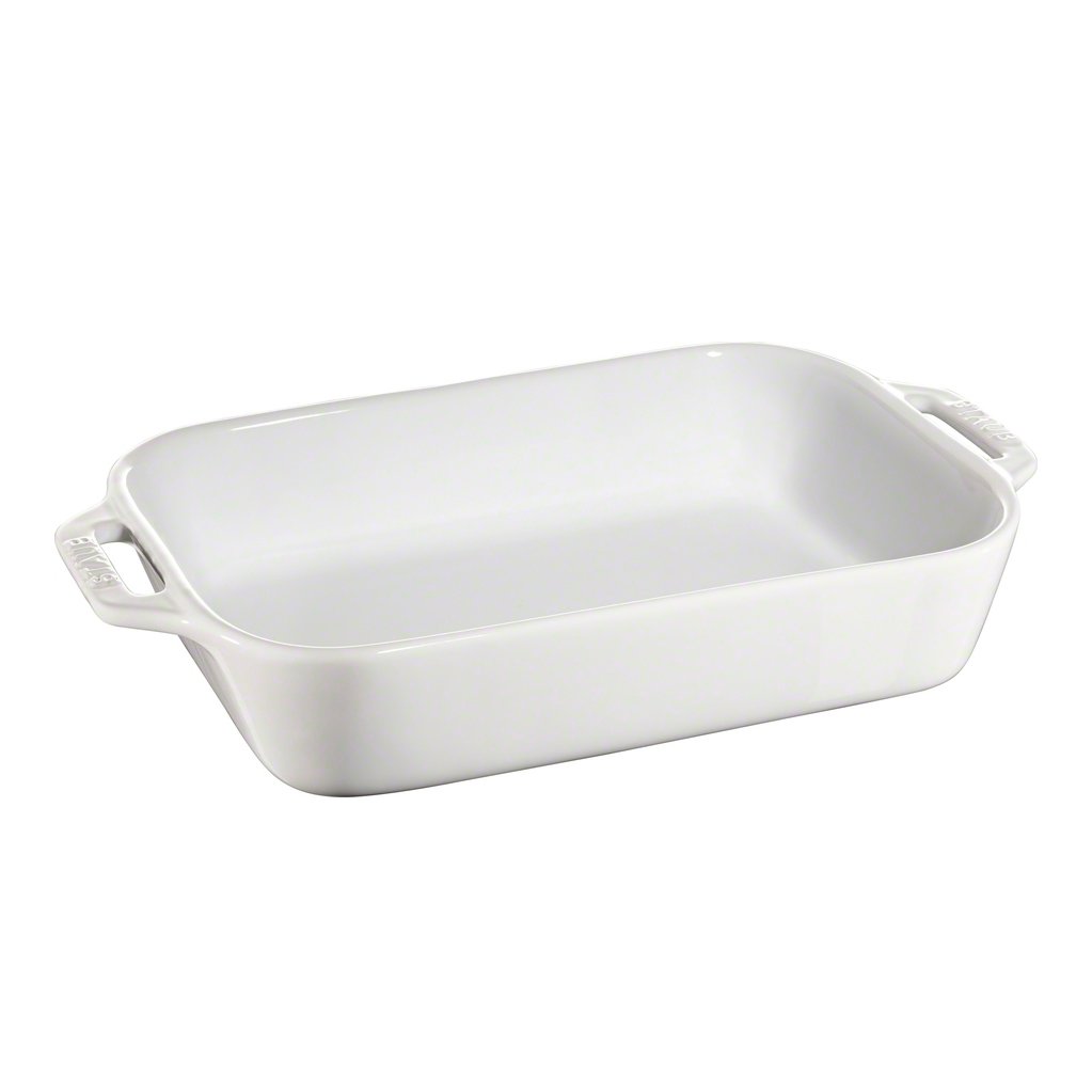 STAUB Staub rechthoekige ovenschaal 27 x 20 cm wit