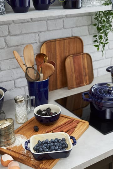 Staub rechthoekige ovenvorm 14x11 cm - blauw - STAUB