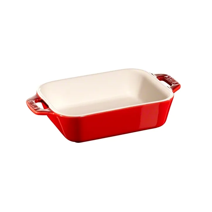 Staub rechthoekige ovenvorm 14x11 cm, rood STAUB